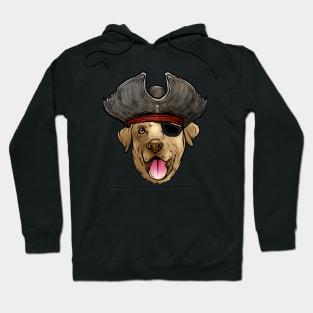 Yellow Labrador Retriever Pirate Hoodie